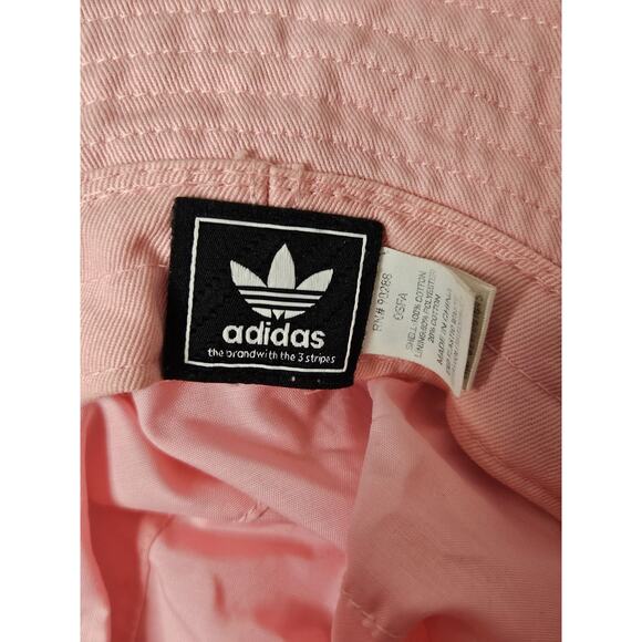 Adidas Originals Pink Bucket Hat Trefoil All Over Logo One Size - Picture 3 of 5